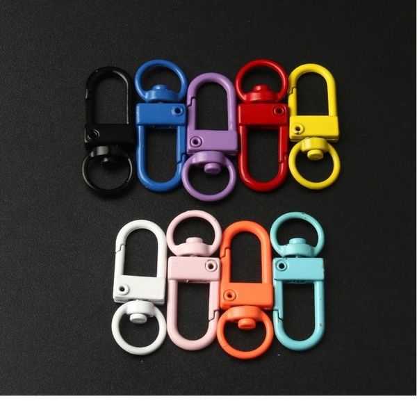 

10pcs/lot metal clasps hooks square shape buckle for jewelry making accessories diy mask key chains jewellery supplies w qyldig