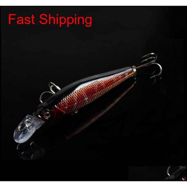 

5 colour laser lines minnow fishing lures bass crankbait hooks tackle crank baits opp bag packing 8. qylplx yh_pack