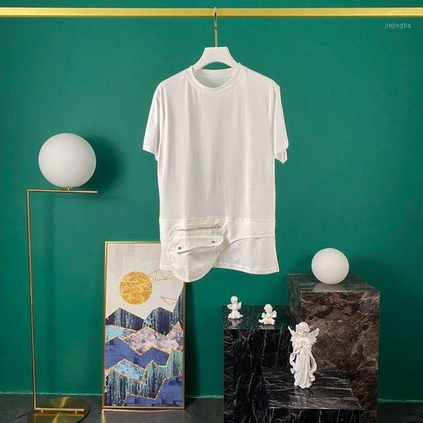 

ja600433 fashion men & tees 2020 runway european design party style t-shirts men's clothing1, White;black