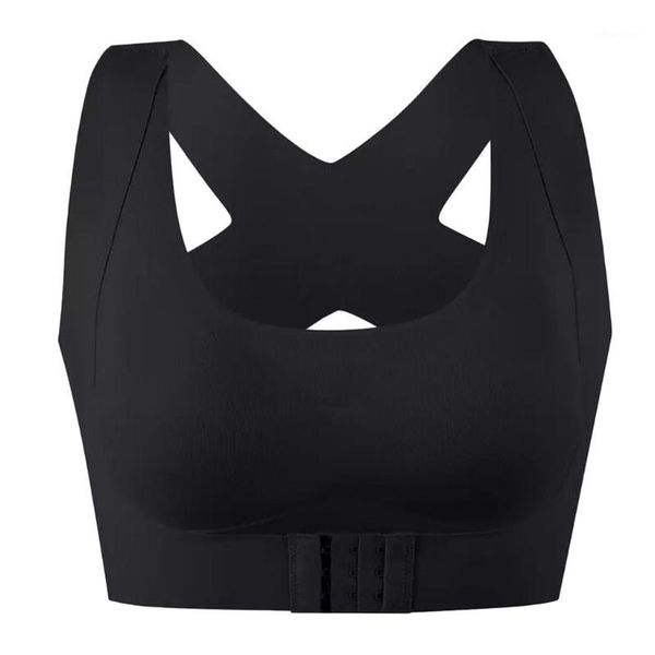 

gym clothing comfort aire bra posture corrector lift up women breathable yoga underwear shockproof sports support fitness vest bras1, White;black