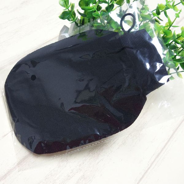 

moroccan black hammam bath scrub glove exfoliating facial tan remover