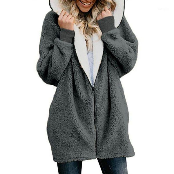 

women's jackets women warm winter coat jacket long hooded neck casual zipper ladies coats woman clothing outwear wholesale drop1, Black;brown