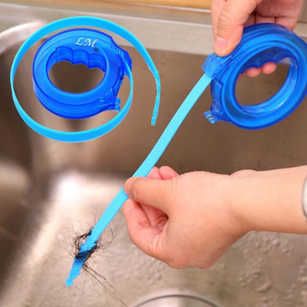 

43cm kitchen bathroom sink pipe drain cleaner pipeline hair cleaning removal shower toilet sewer clog long line plastic hook