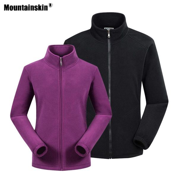 

outdoor jackets&hoodies mountainskin winter men women fleece stand-up collar jacket sport thermal clothing hiking liner camping warm coats v, Blue;black