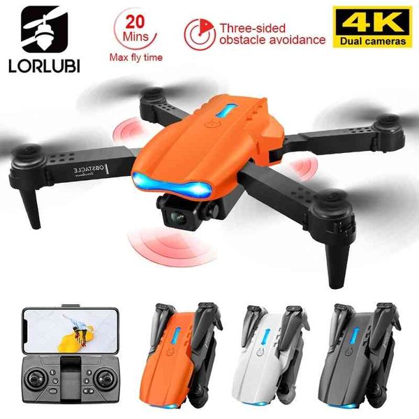 

lorlubi e99 k3 pro drone 4k hd dual camera avoidance profesional flight 20 minute foldable height keeps mini dron helicopter toy