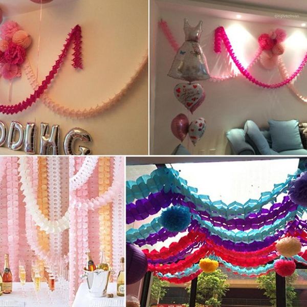 

good party wedding home decoration 3.6m four leaf clover paper garlands wedding baby shower birthday party festivals1