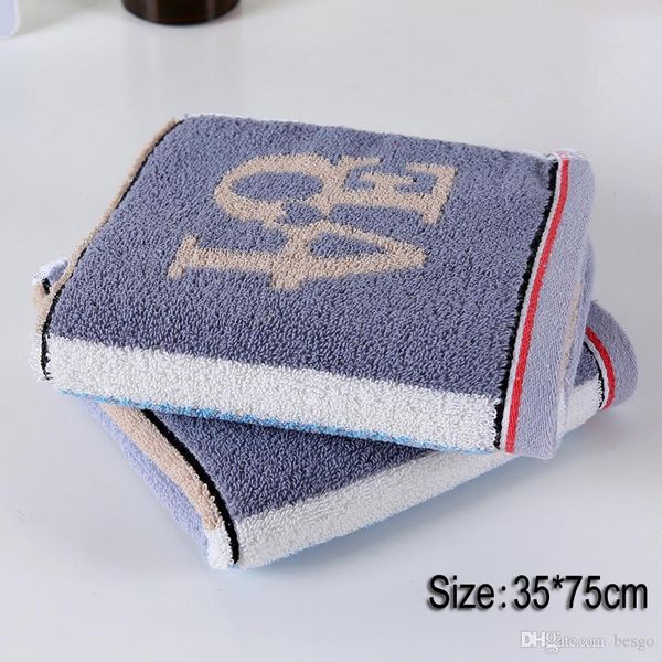 

wholesale english word thicken absorbent water towels soft and comfortable wash face lengthen delicate printed towel dh0628 t03