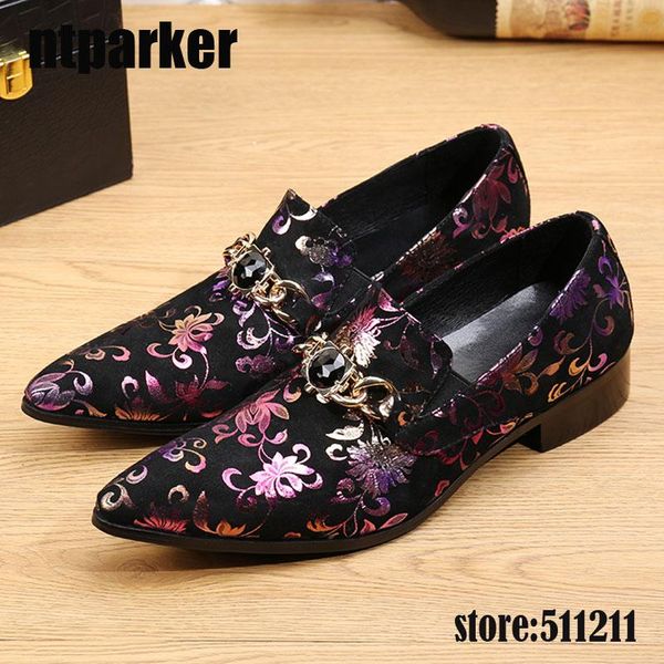 

new arrival men oxford shoes slip on pointed toe black with shinning flowers shoes man dress partysize 38-46