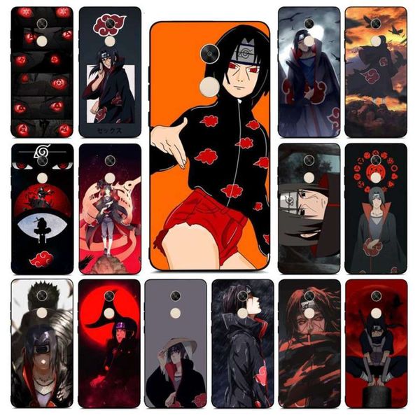 

1dwnaruto itachi uchiha mobile phone case redmi note 4 5 7 8 9 pro 8t 5a 4x