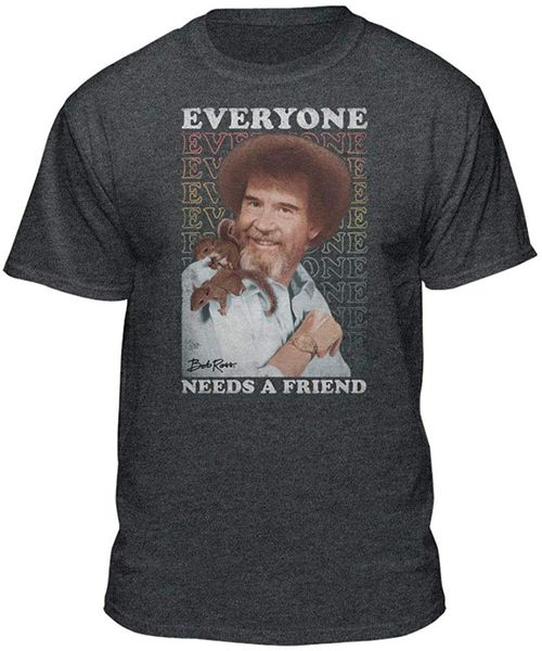 

bob ross everyone needs a friend graphic t shirt men women street plus size tee shirt sport hooded sweatshirt hoodie