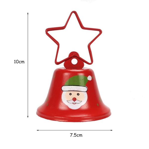 

новогоднее украшение 1pc санта-клаус металл малый jingle bell для дома 10cm7.5cm uobycr елки украшения bbywbo hotstore2010