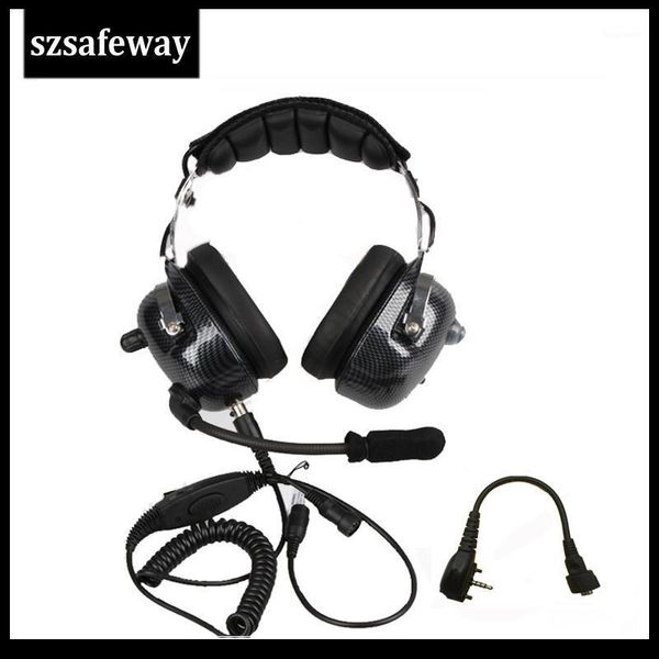 

quality heavy duty two way radio noise cancelling headset with boom mic heaphone for vertex vx-230, vx-231, vx-351, vx-2601