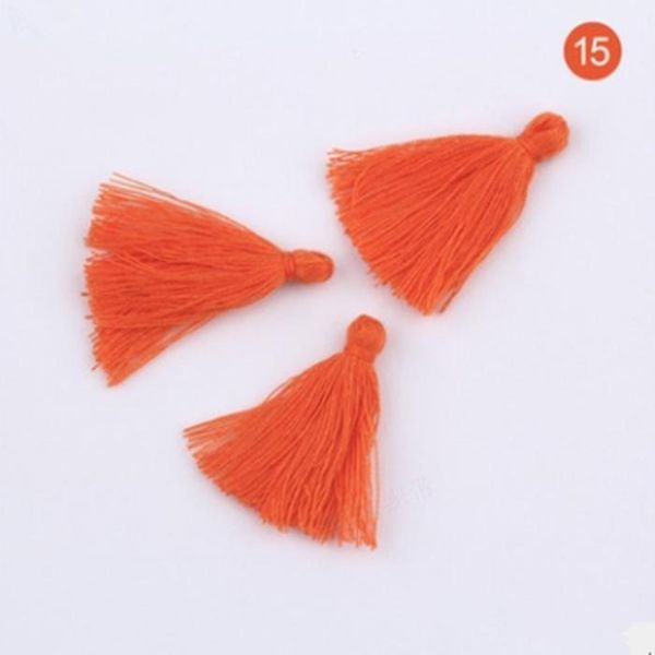 

100pc 3cm mini cotton thread fabric tassel diy pendant jewelry bracelet key making fringe trim craft tassels sewing accessories h jllihl