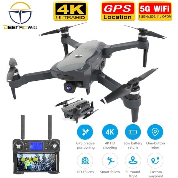 

2019 new k20 drone with 4k camera dual gps one-key return headless mode follow me circle fly rc drones toys