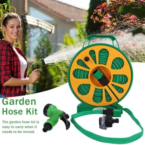 

garden hose kit expandable watering hose with 7 spray nozzle for washing watering1