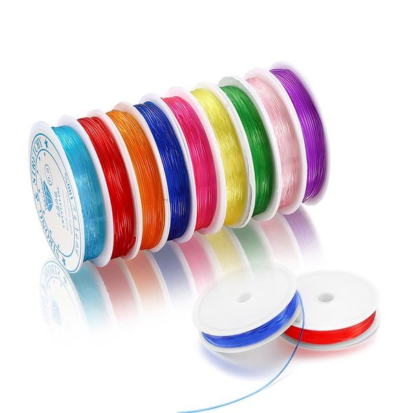 

1pcs color elastic thread beading line cord thread string stretch wire for diy jewelry making finding supplies acc jlljvj, White;red