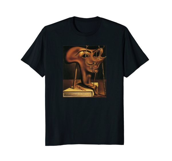 

спорт 2019 summer hot sale tee shirt мягкий автопортрет с жареным беконом дали картина футболка хлопковая футболка