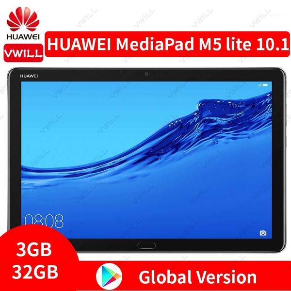 

global version huawei mediapad m5 lite 10.1 inch 4g lte phonecall tablet pc 3gb 32gb kirin 659 octa core fingerprint unlock1