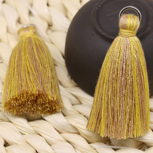 

20pcs polyester cotton colorful mini tassels pendant jewelry curtain garments decorative accessories key chain handbag pendants h jllkyg