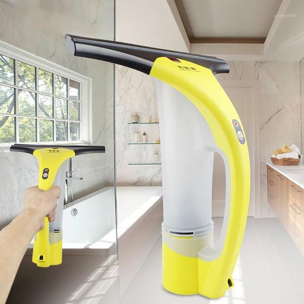 

cordless handheld rechargeable window squeegee cleaner for glass mirror tile magnetic cleaning brush household cleaning tool1