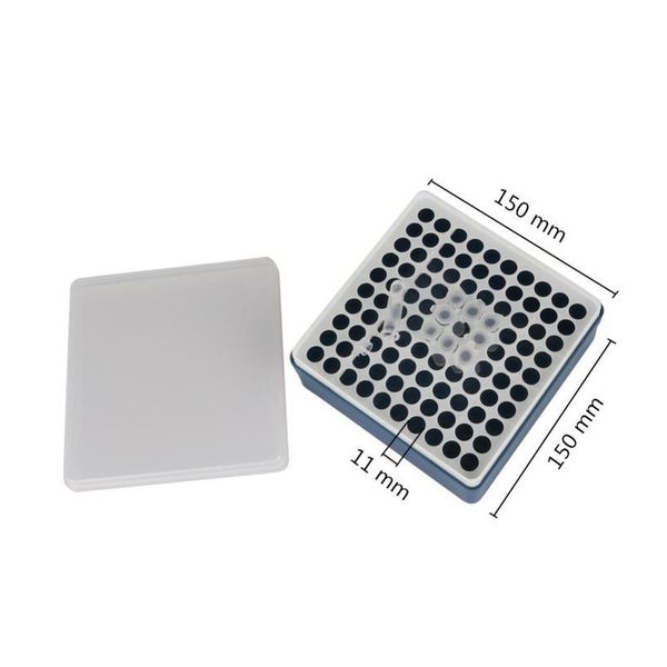 

plastic 100 holes centrifuge test tube rack 1.5ml centrifugal test tube support holder school laboratory qylucs