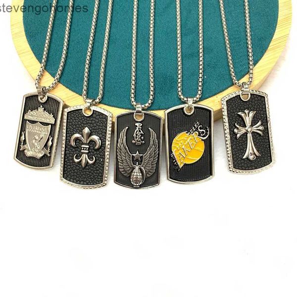 

fading titanium necklace alloy pendant color no preserving stainless steel hip hop men's and women's jumpsuit sweater chain, Silver