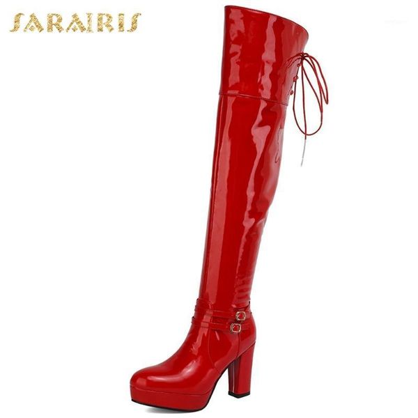 

lapolaka new arrivals zip up black red boots woman shoes zip up platform fashion spring autumn over the knee boots ladies1