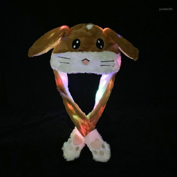

spring and autumn korean version of plush hat creative ear-shaking hat parent-child cartoon cute glowing1