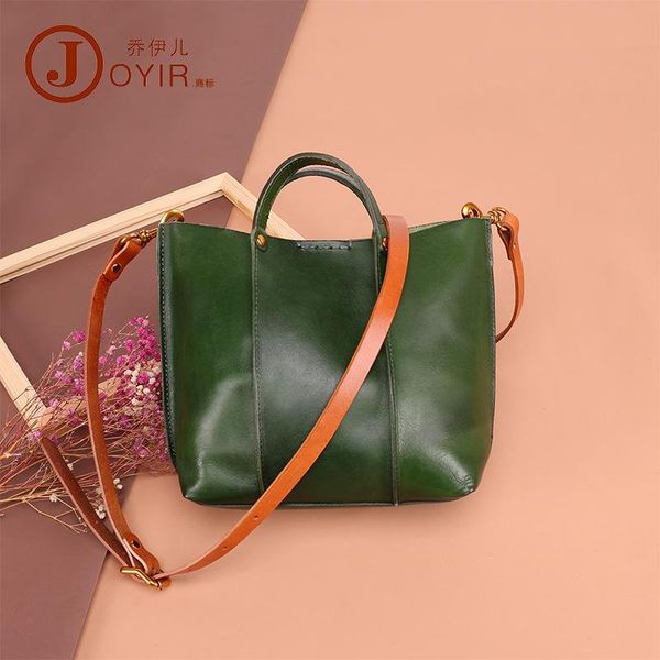 

joyir genuine leather women handbags fashion women's shoulder bags hign quality handle casual totes 2020 new