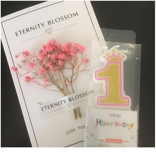 

1 pc shinning gold pink/blue crown birthday candles digital 0-9 for kids girls boys birthday party cute candles cake dec bbyudb