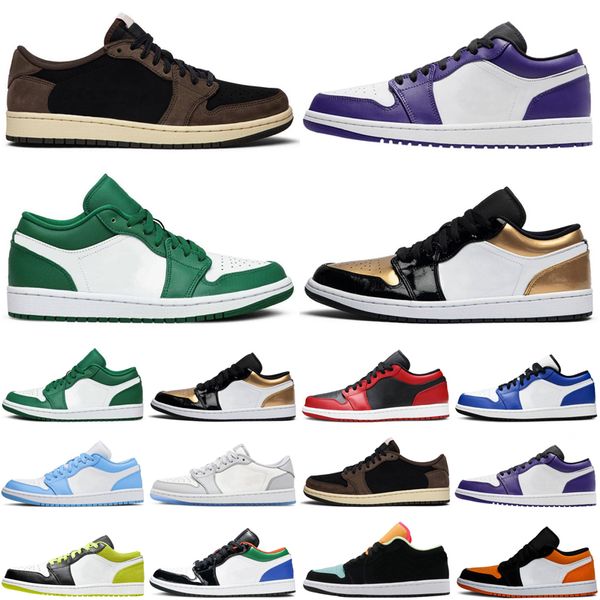 

hotsale 1 1 1 low air jumpman мужчины женские баскетбольные обувь суд фиолетовый unc mens женские тренеры спортивные кроссовки