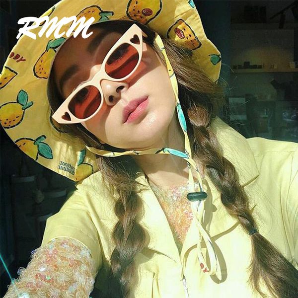 

heart new frame fashion small women love female vintage lovely sunglasses ins cat eye glasses