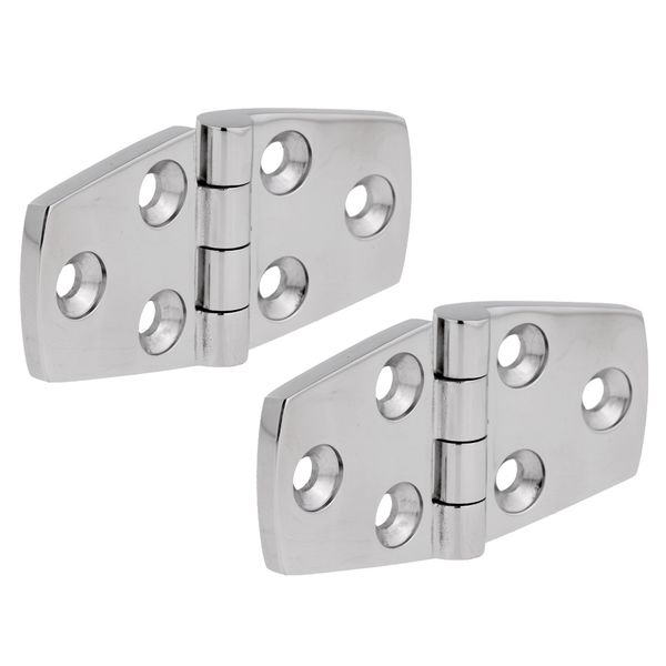 

1 пара solid heavy duty 316 marine grade нержавеющей стали лодка каюта flush двери петля stamp ремень петля 76 х 38мм