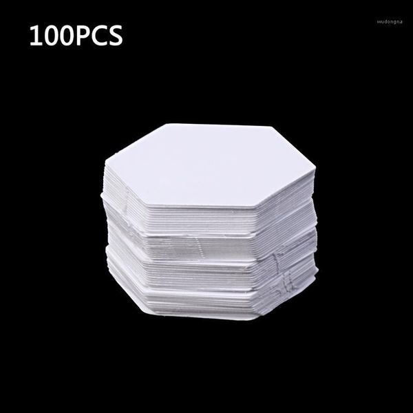 

100pcs hexagon templates for patchwork paper quilting sewing craft diy six sizes1, Black