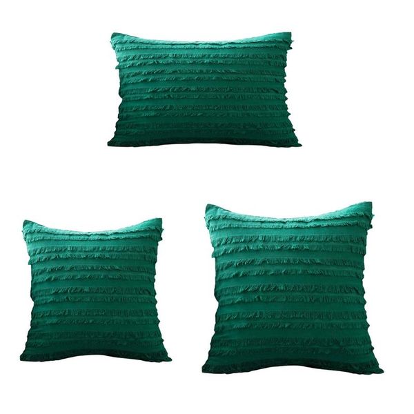 

decorative boho throw pillow cotton linen striped jacquard pattern cushion cover