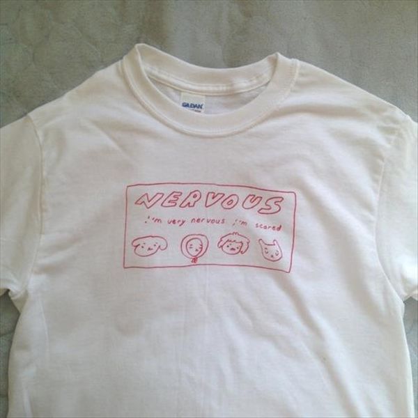 

pudo hjn nervous drawing cute graphic tee tumblr fashion quotes t shirt summer casual white shirt