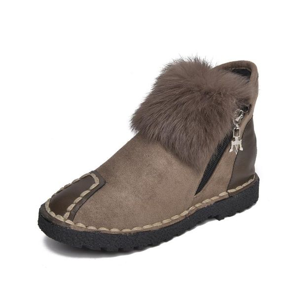 

swonco winter furry ankle boots for women casual shoes winter 2020 new causal snow boots ankle female martin shoes black
