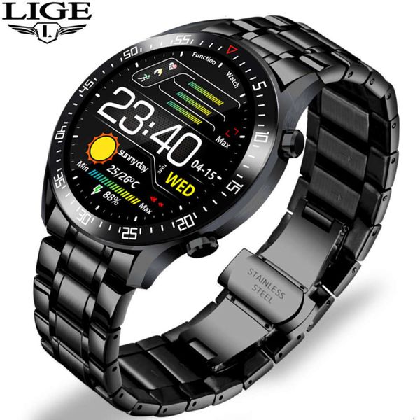 

touch led suitable for android ios, waterproof smart watch, can control male heart rate and blood