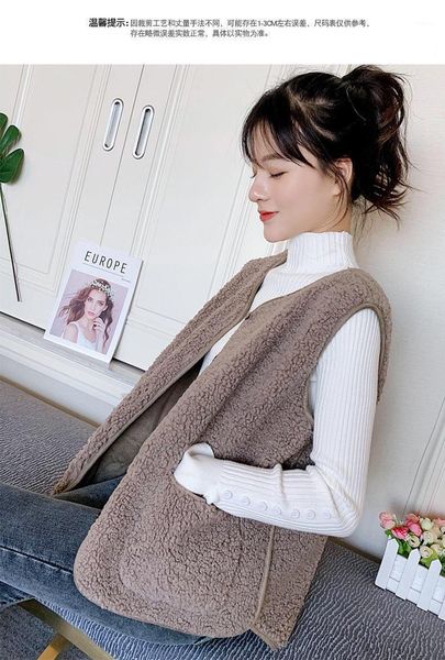 

2021 european women's new autumn and winter korean version of sk cute all-match outer wear vest 15271, Black;white