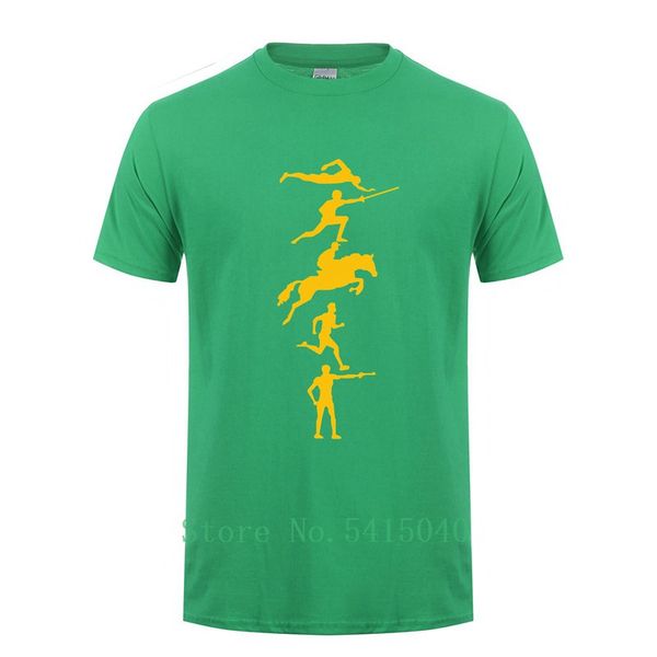 

new men modern pentathlon t shirts cool tee printed o neck funny t-shirt 100% cotton men clothing sport hooded sweatshirt hoodie