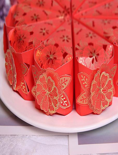 

100pcs lot hollow flower cake wedding candy box wedding favors and gifts craft paper box for event party decoration supplies h sqcyer