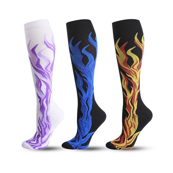 

stockings men outdoor sports socks compression running fast-drying breathable 1 pairs kg-604, Black