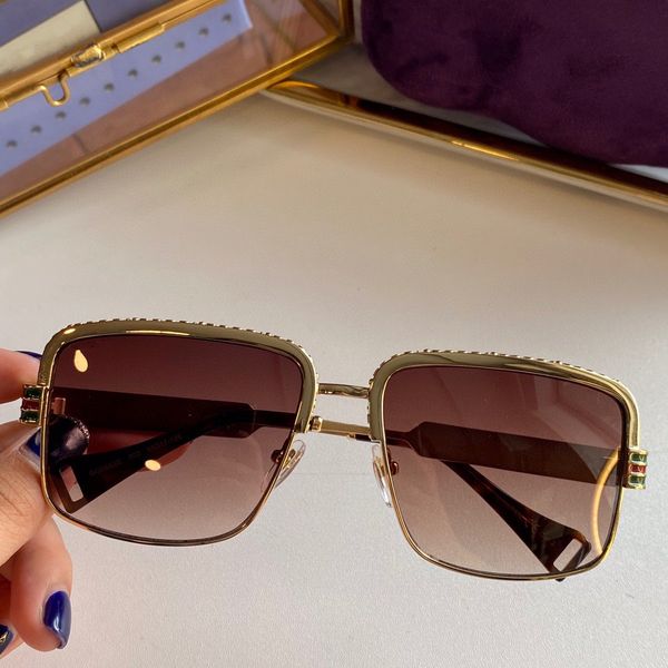 

2021 autumn and winter new 0855 fashion temperament men's and women's sunglasses metal embellishment size 59*17*135