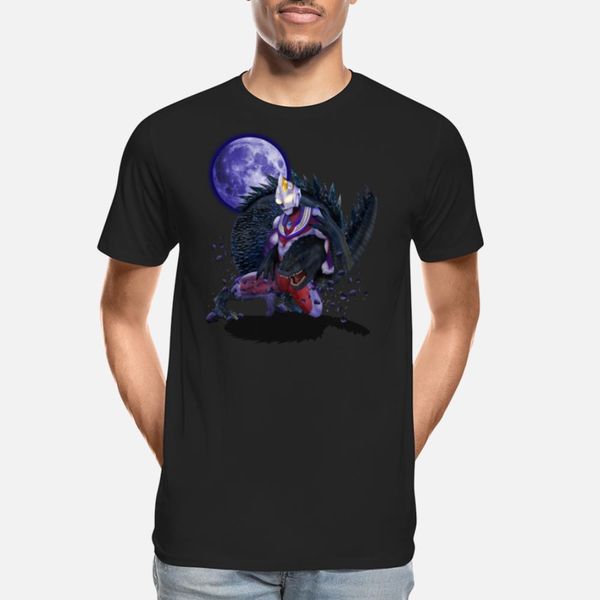 

tiga warrior vs giant monster tshirt designers graphic t shirt funky unique tracksuit hoodie sweatshirt