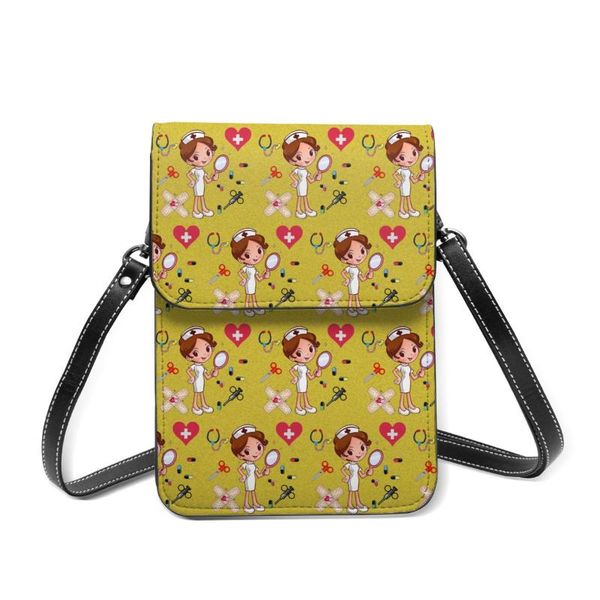 

noisydesigns fashion women yellow solid color prints shoulder bags messenger phone bag with button bolso bandolera mujer