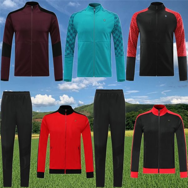 

milan soccer jersey jacket tracksuit 2020 21 paolo maldi jogging training jacket football surfetement jacket pants set 20 21, Black