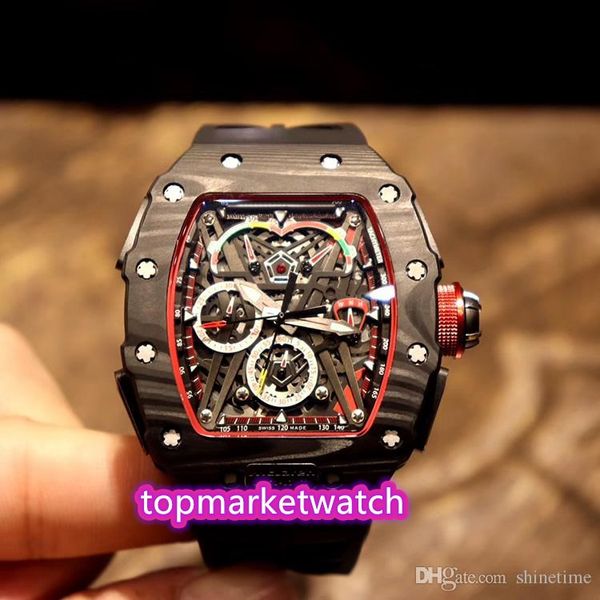 

manufacturers edition rm 50-03/01 mclaren f1 skeleton dial automatic mechanical rm50-03 mens watch black ntpt all carbon f, Slivery;brown