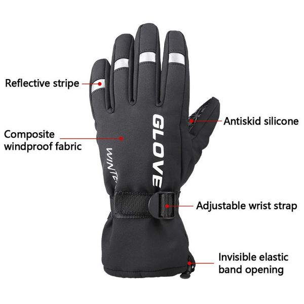 

ski gloves winter snow warm waterproof & windproof snowboard