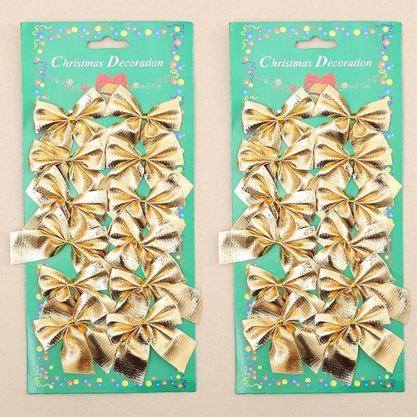 

for christmas home room decor tree wreaths canes bows 24pcs/set 3d sense durable1