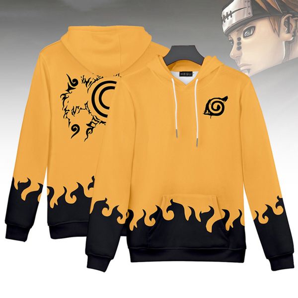 

2021 anime naruto hoodies men women naruto cosplay 3d print hoodie sweatshirts harajuku autumn oversized pullover 2 c0127, Black